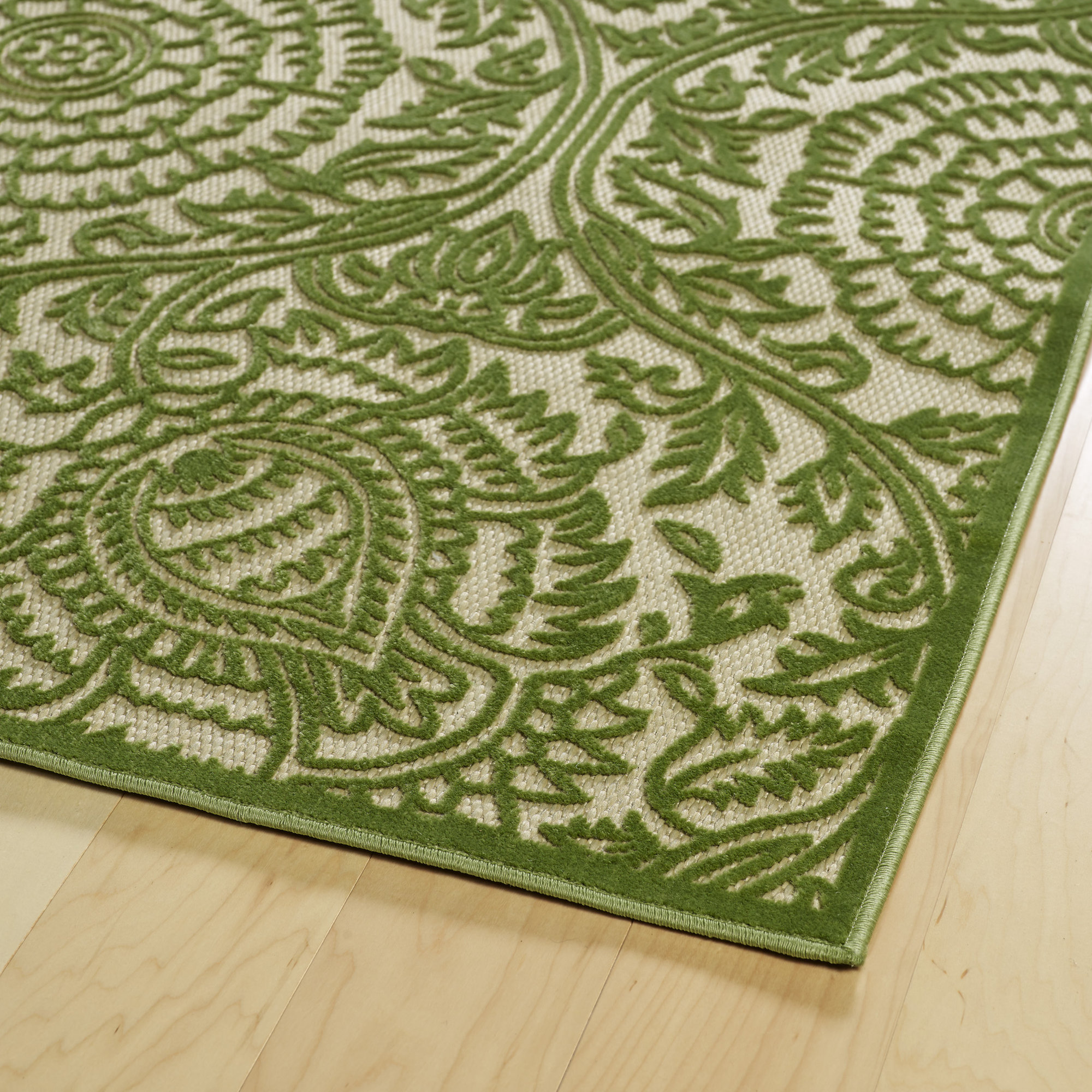 Charlton Home Covedale HandWoven Green Indoor/Outdoor Area Rug